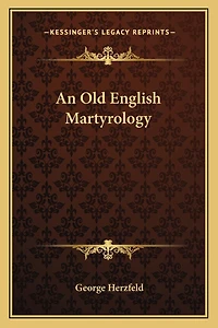 An Old English Martyrology