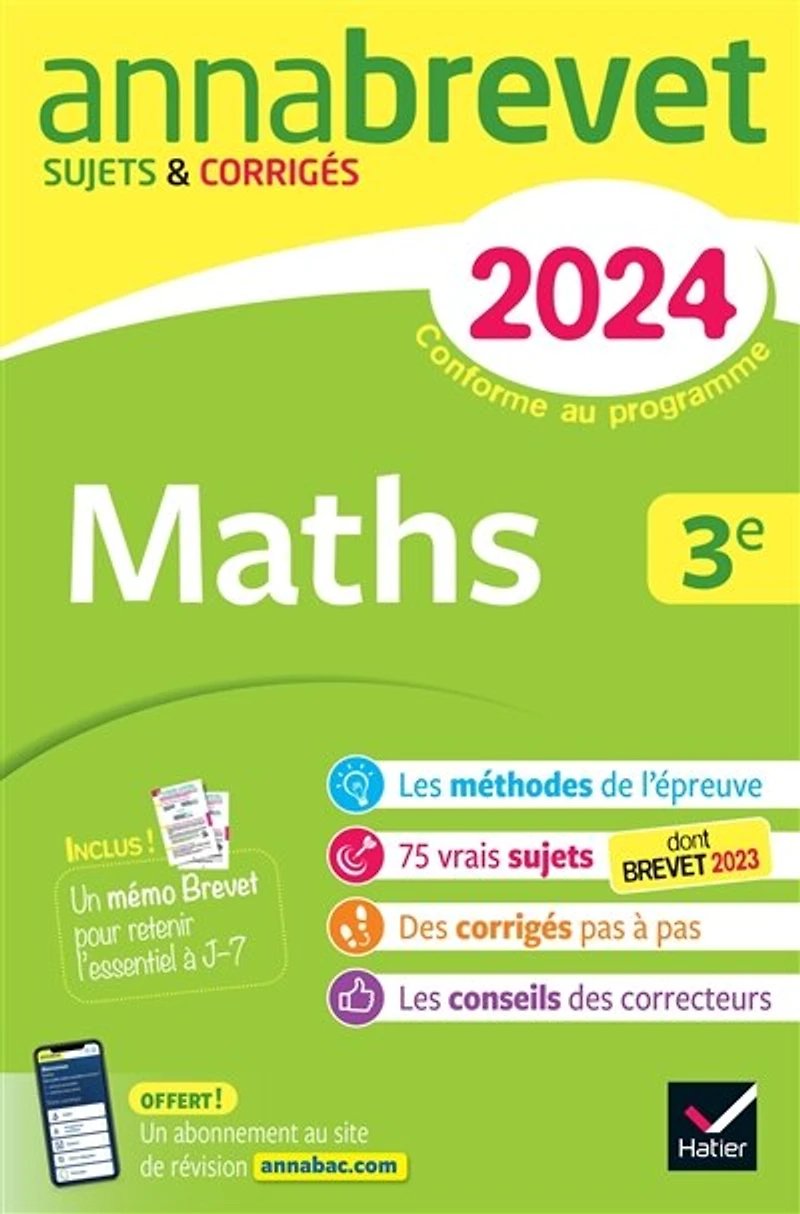 Maths 3e: nouveau brevet 2025