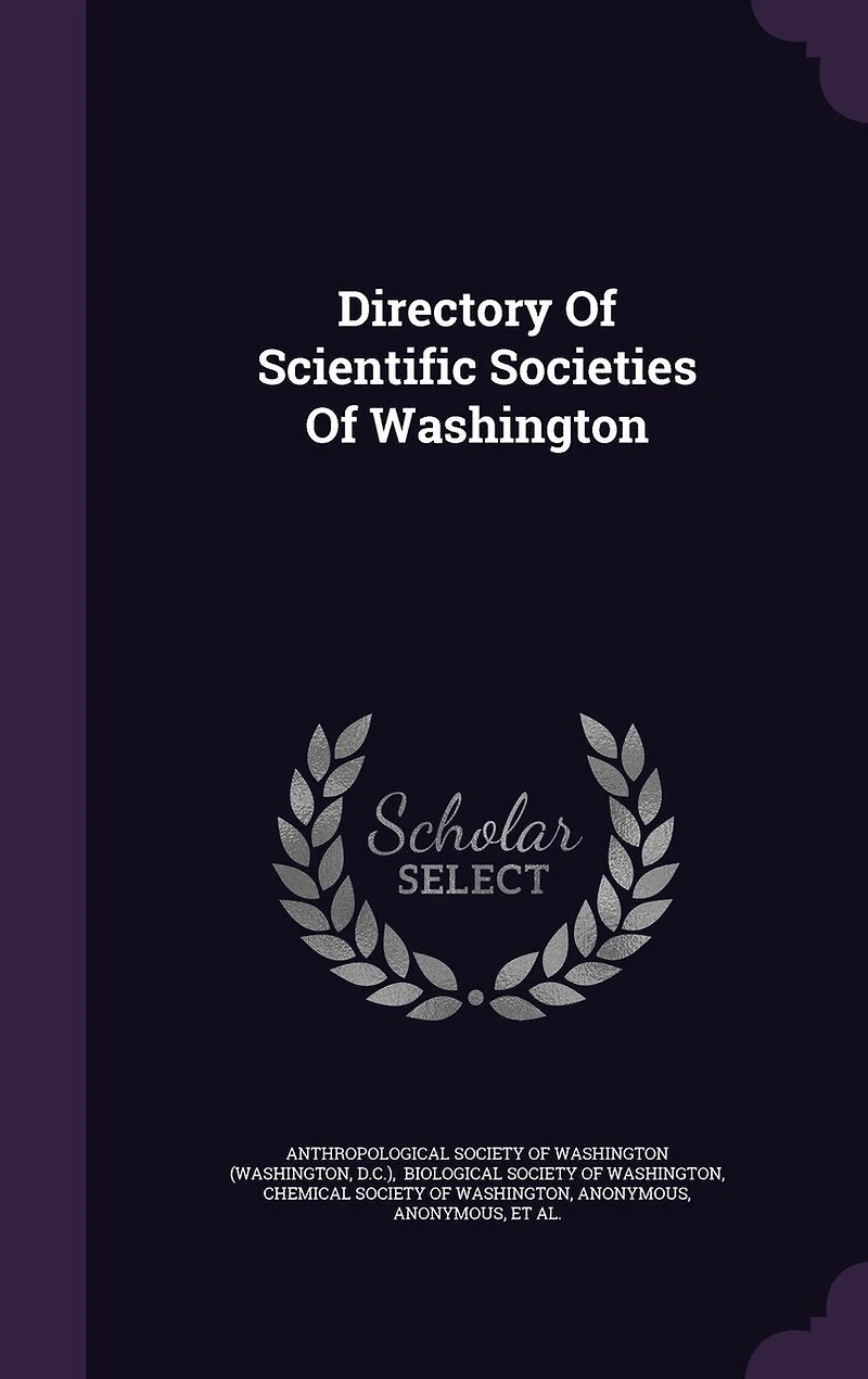 Directory Of Scientific Societies Washington