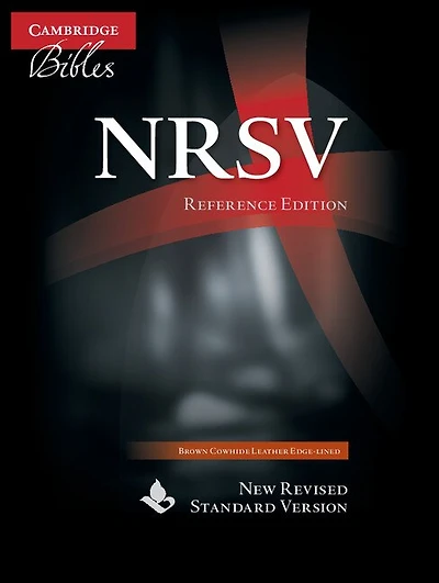 Nrsv Reference Bible, Brown Edge-lined Cowhide Leather, Nr568:xe
