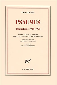 Psaumes: traductions 1918-1953