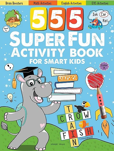 555 SUPER FUN Activity Book for Smart Kids