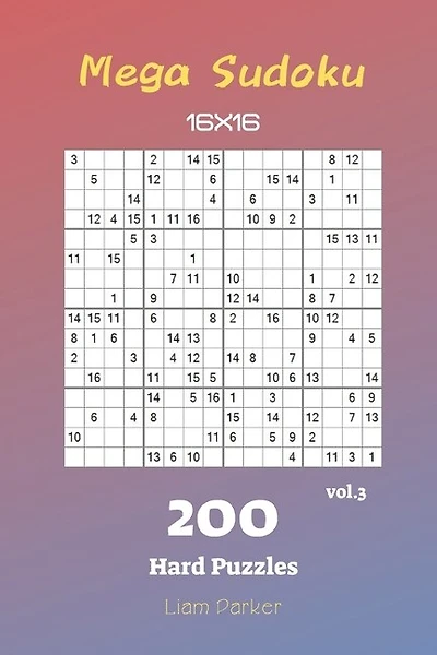 Mega Sudoku 16x16 - 200 Hard Puzzles vol.3