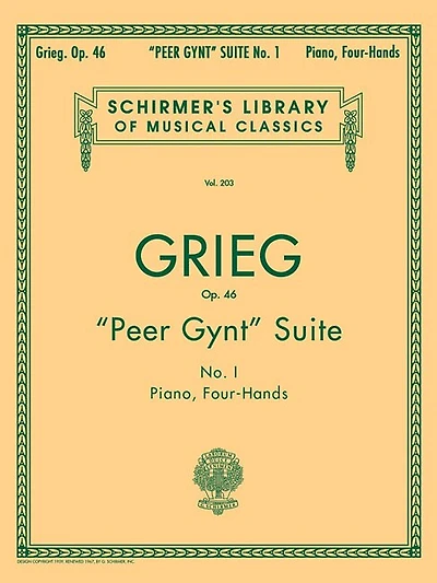 "Peer Gynt" Suite No. 1, Op. 46: Schirmer Library of Classics Volume 203 Piano Duet