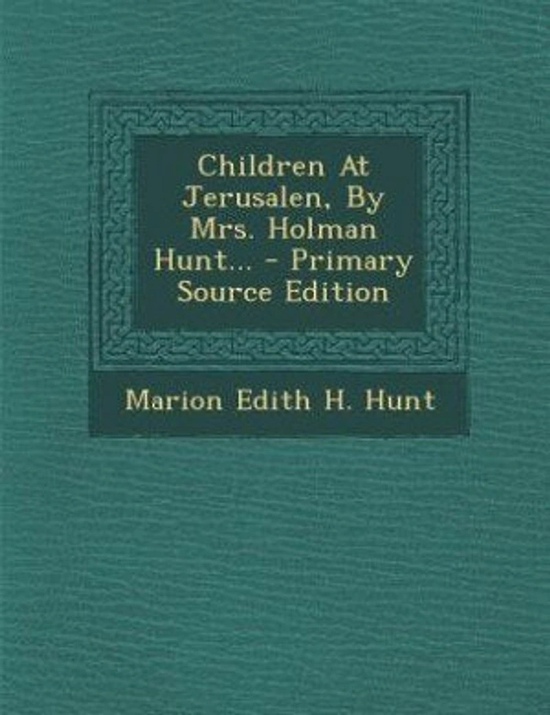 Children At Jerusalen, By Mrs. Holman Hunt
