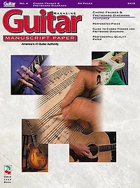 Guitar(tm) Magazine Manuscript Paper - #4 Chord Frames And Fretboard Diagrams - 9 Inch. X 12 Inch.: Guitar Manuscript Paper