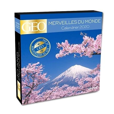 Merveilles du monde calendrier 2020 -geo