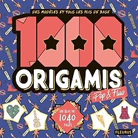 1.000 origamis pop & fluo: des modèles et tous les plis de base
