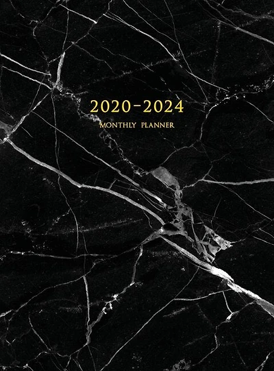2020-2024 Monthly Planner: Five Year Monthly Planner 8.5 X 11 With Marble Cover (hardcover)