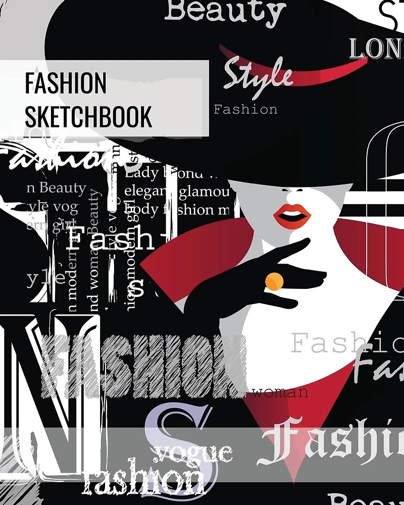 Fashion Sketchbook: Blank Female Figure Templates To Design & Create, Drawing & Sketching, Artist, Fashionista & Designers Gift, Sketch Book, Art Notebook