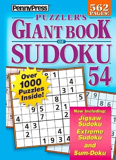 PUZZLERS GIANT BK OF SUDOKU NUM54