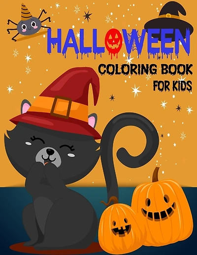 HALLOWEEN coloring book for kids: Cute Spooky Halloween Coloring Book For kids Witch's, Ghost, Bats and Many More.Halloween Coloring book for kids ages 2-5, 3-5, 4-8. (Halloween Books for Kids)