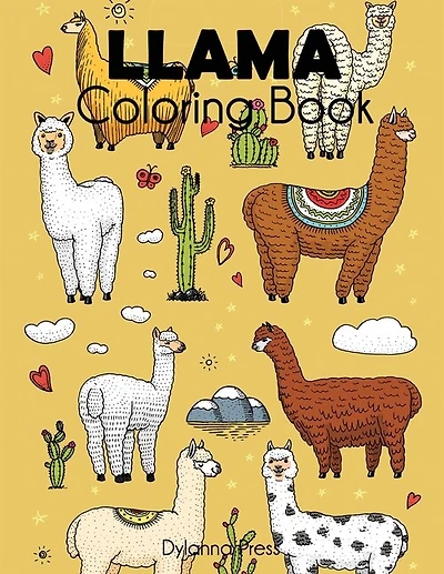 Llama Coloring Book