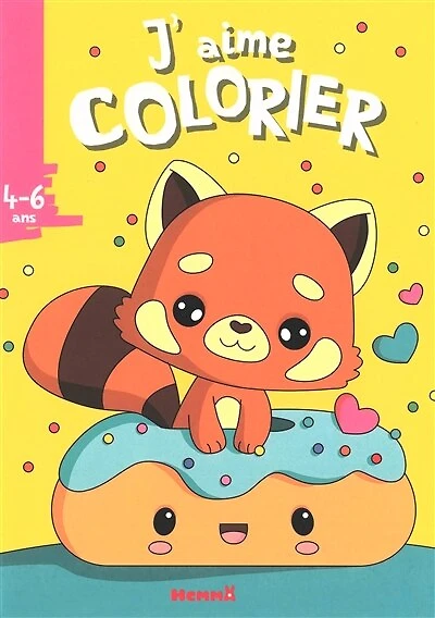 J'aime colorier, 4-6 ans: panda roux
