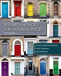 Research Methods In The Social Sciences