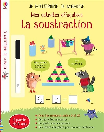 La soustraction: mes activités effaçables