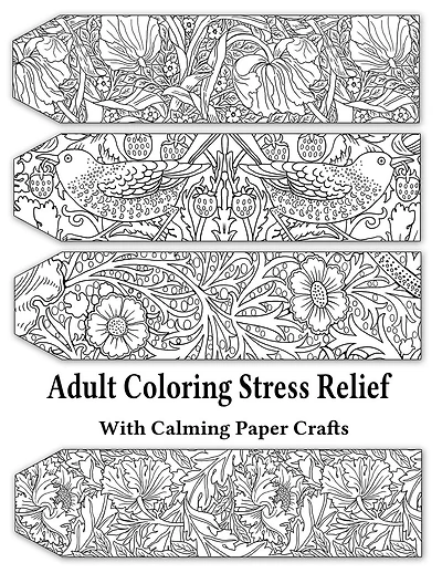 Adult Coloring Stress Relief with Calming Paper Crafts: Adult Coloring Stress Relief #1