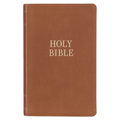KJV Bible Giant Print Standard-size Full-grain Leather, Butterscotch