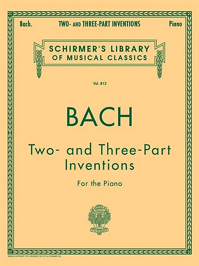 15 Two- and Three-Part Inventions: Schirmer Library of Classics Volume 813