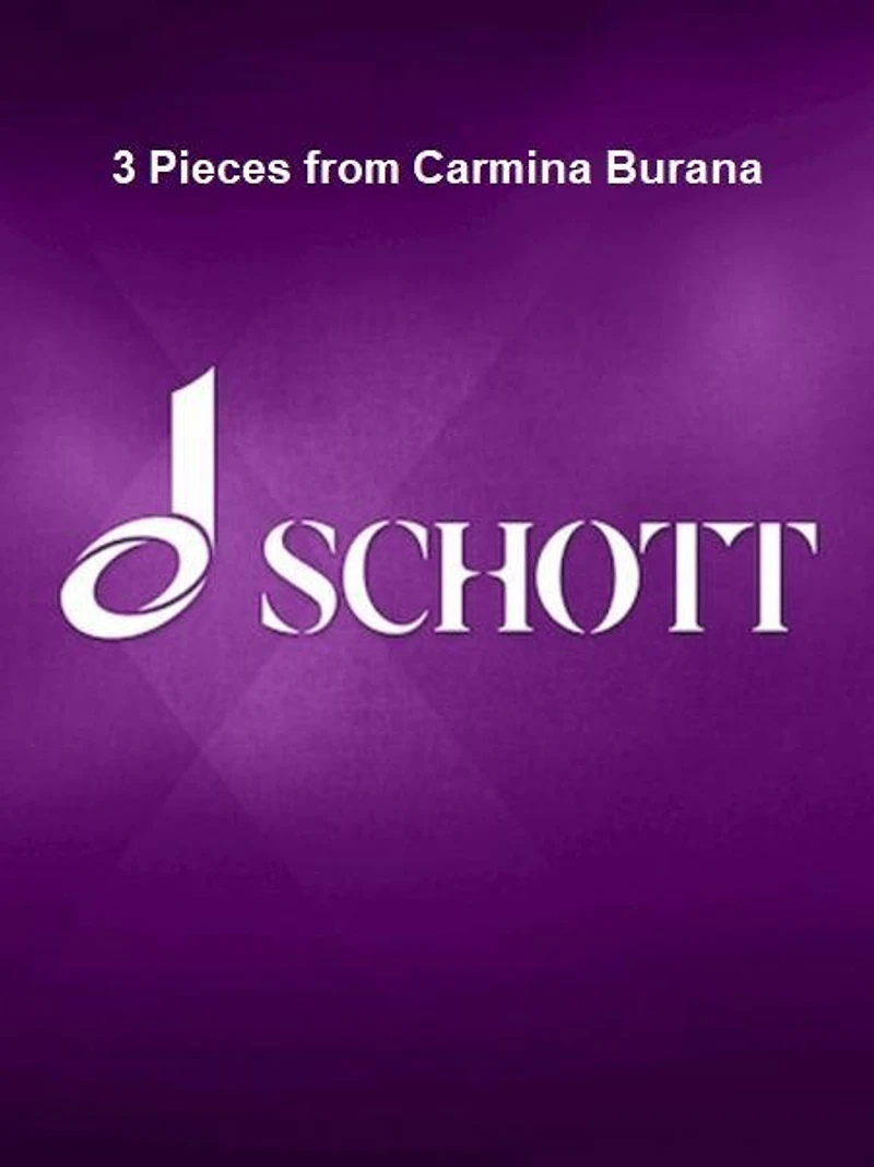 3 Pieces from Carmina Burana: Uf dem anger - In trutina - Were diu werlt alle min for Flute (Violin), Viola (Clarinet), and Guitar Score and Parts