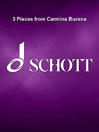 3 Pieces from Carmina Burana: Uf dem anger - In trutina - Were diu werlt alle min for Flute (Violin), Viola (Clarinet), and Guitar Score and Parts