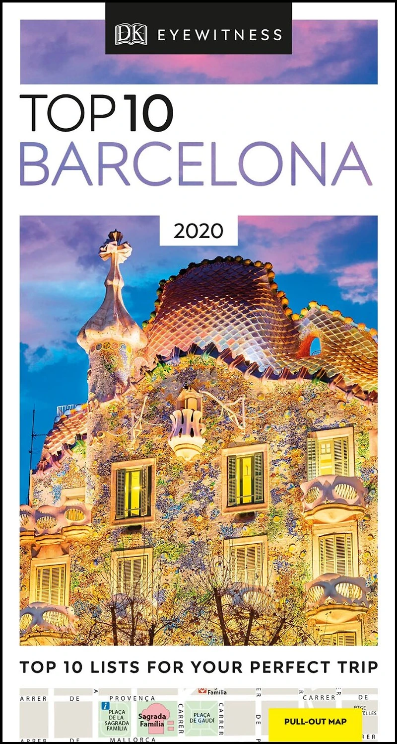 DK Top 10 Barcelona: lists for your perfect trip, plus an all-weather folded map