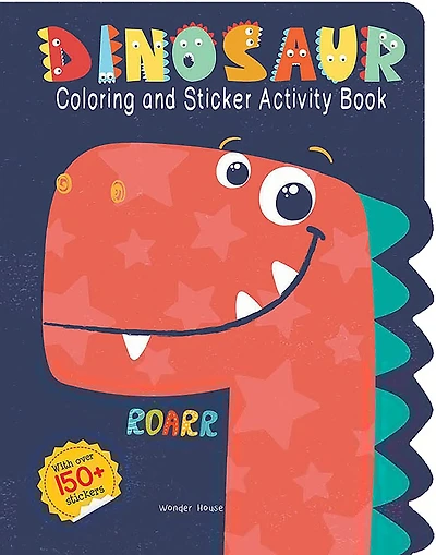 Dinosaurs - Coloring and Sticker Activity Book (With 150+ Stickers)