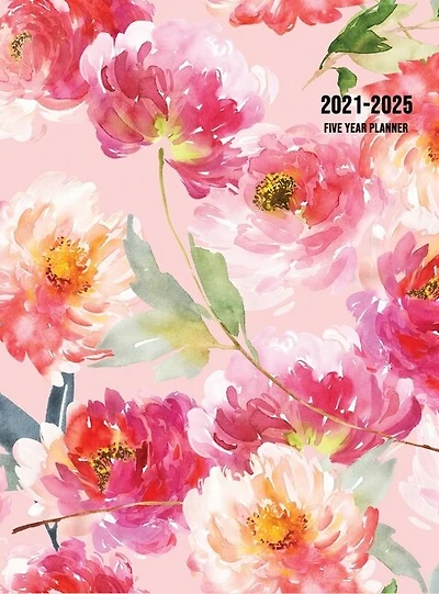 2021-2025 Five Year Planner: 60-month Schedule Organizer 8.5 X 11 With Floral Cover (volume 2 Hardcover)