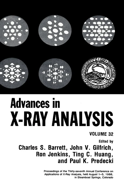 Advances X-Ray Analysis: Volume 32