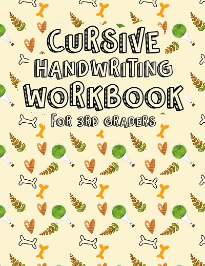 Cursive Handwriting Workbook for 3rd Graders: 85 Pages, Ages 8 to 10, 3rd Grade Practice Handwriting, Tracing, Letters.Halloween Cursive Handwriting Practice