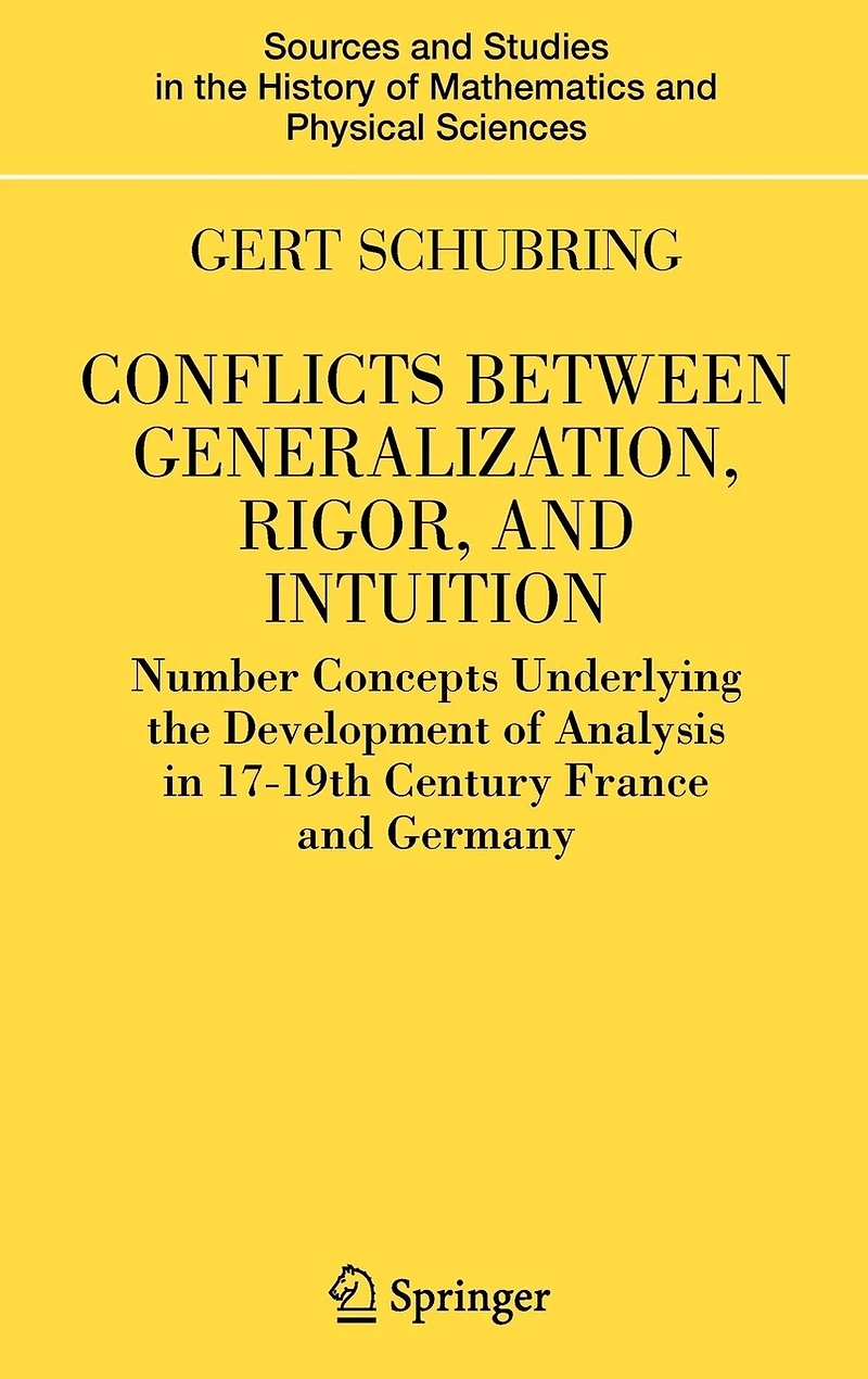 Conflicts Between Generalization, Rigor, and Intuition: Number Concepts Underlying the Development of Analysis 17th-19th Century France Germany