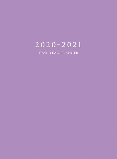 2020-2021 Two Year Planner: Large Monthly Planner With Inspirational Quotes And Purple Cover (hardcover)