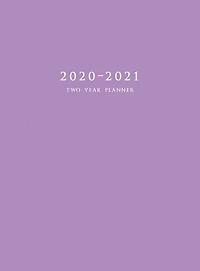 2020-2021 Two Year Planner: Large Monthly Planner With Inspirational Quotes And Purple Cover (hardcover)