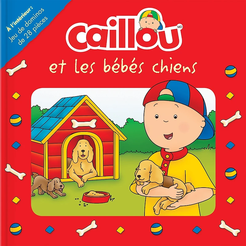 Caillou et les bébés chiens: À l'intérieur : Jeu de dominos 28 pièces