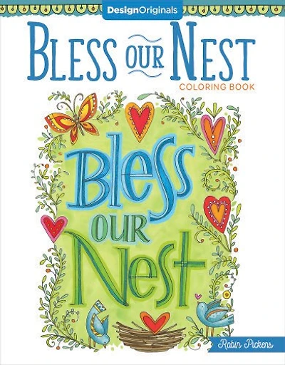Bless Our Nest Coloring Book: Including Designs For Bible Journaling