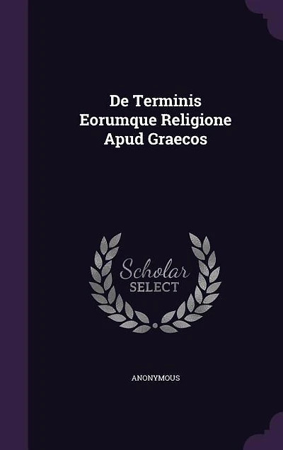 De Terminis Eorumque Religione Apud Graecos