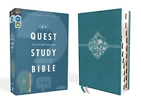 NIV, Quest Study Bible, Hardcover, Blue, Comfort Print: The Only Q and A Bible