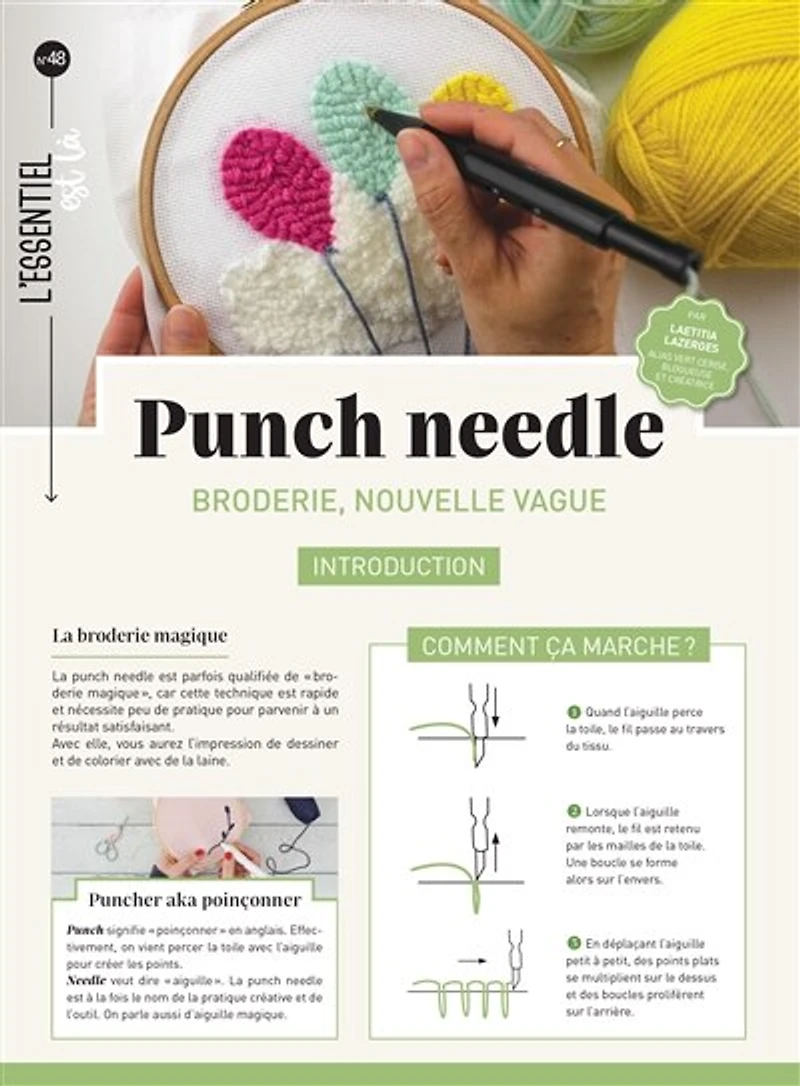 Punch needle: broderie, nouvelle vague