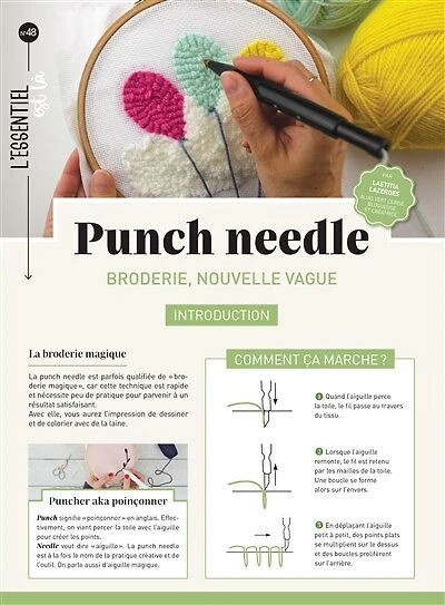 Punch needle: broderie, nouvelle vague