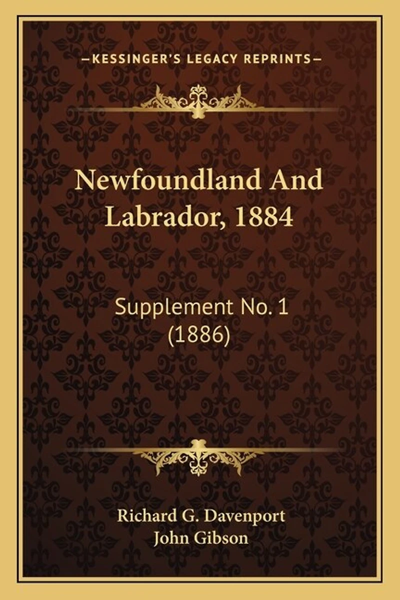 Newfoundland And Labrador, 1884: Supplement No. 1 (1886)