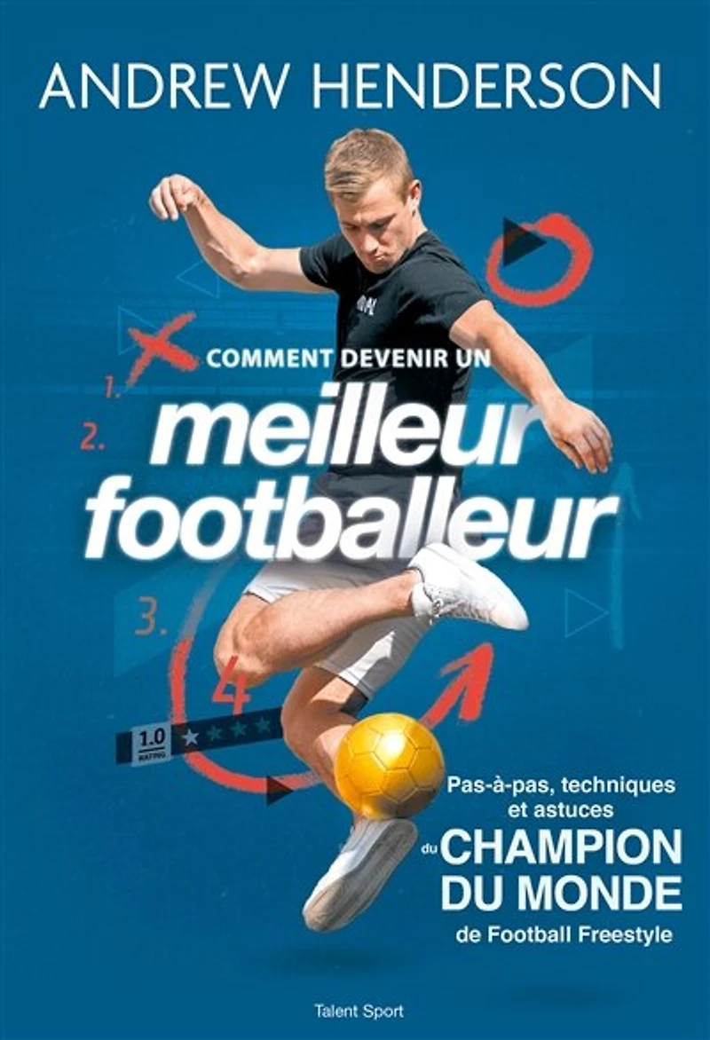 Comment devenir un meilleur footballeur: Pas-à-pas, techniques et astuces du champion monde de football freestyle