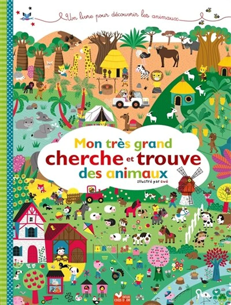 Mon très grand cherche et trouve des animaux: un livre pour découvrir les animaux