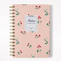 A5 Spiral Journal, Floral Berry