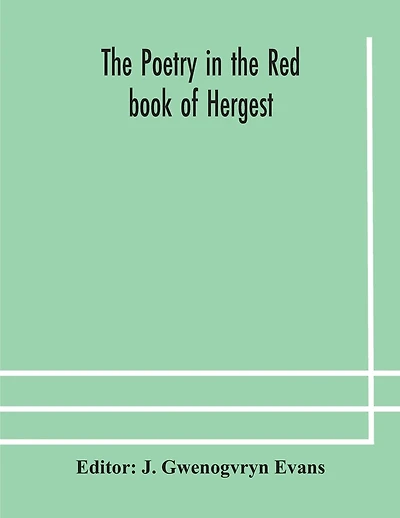 The poetry in the Red book of Hergest