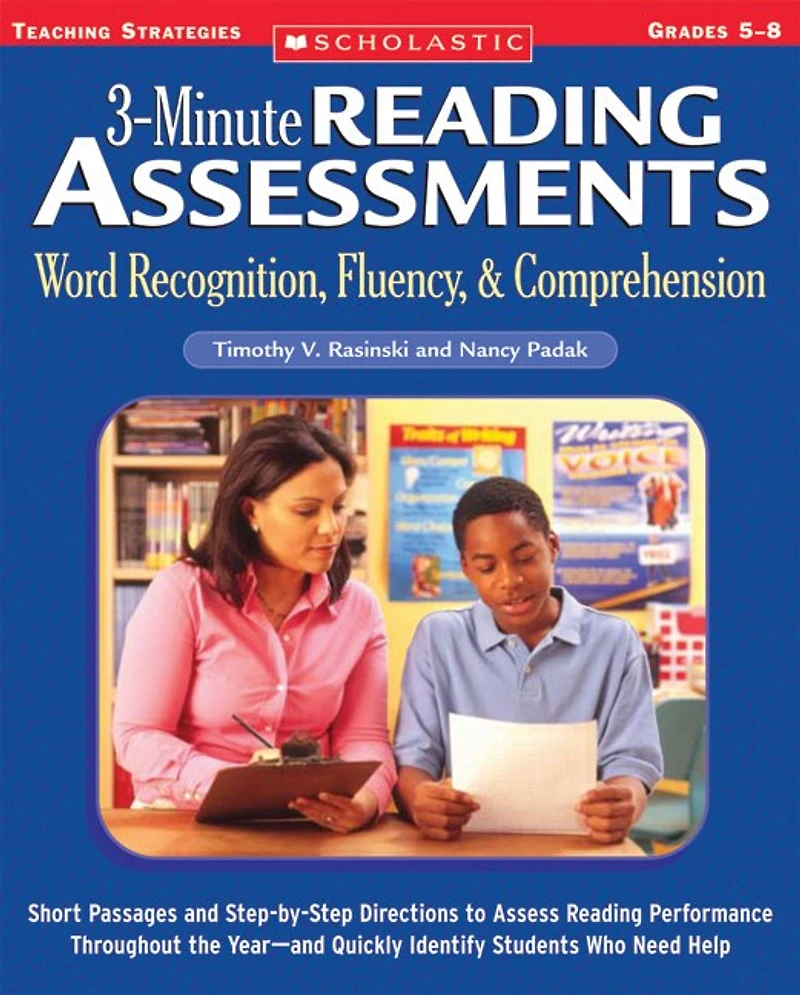 3-Minute Reading Assessments: Short Passages and Step-by-Step Directions to Assess Performance Throughout the Year-and Quickly Identify Students Who Need Help