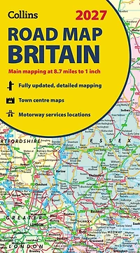 Collins Road Map of Britain 2027 (Folded Map): Clear, easy-to-read mapping
