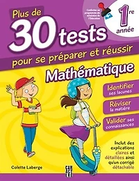 30 tests Math 1re année 3ème édition