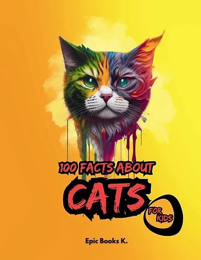 100 Facts about Cats for Kids: fun facts about cats for kids and cat lovers, colored pages.