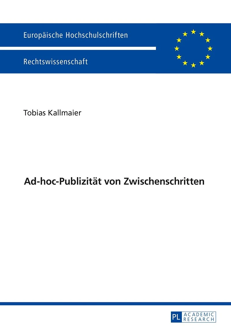Ad-hoc-Publizitaet von Zwischenschritten