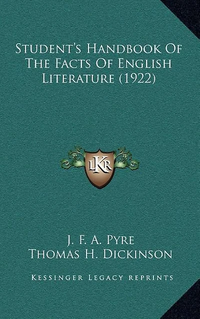 Student's Handbook Of The Facts Of English Literature (1922)